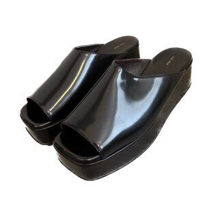 The Row Emi Flatform Leather Sandals Slide 36.5 or 6-6.5